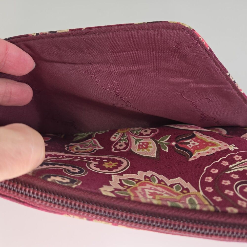 Vera Bradley Picadilly Plum Travel Organizer Wallet - Picture 4 of 8